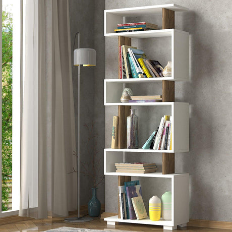 Bibliotecă Blok, Diverse culori, 60x20x165 cm