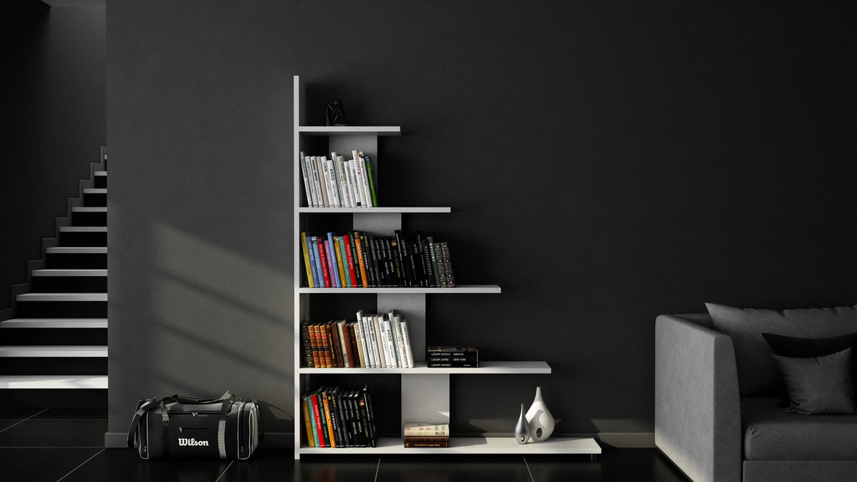 Bibliotecă Reward, Diverse culori, 122x20x120 cm - Alb | SKU: 745DCD3614 | Bibliotecă Reward, 122x20x120 cm, varianta Alb, produs pentru amenajarea locuinței, disponibil online în România la CasaMob