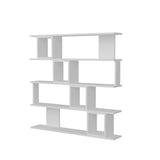 Bibliotecă Wind, Alb, 120x20x120 cm