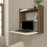 Birou Laptop, Alb - Nuc, 60x20x60 cm