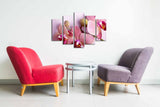 Tablou canvas 5 bucăți 5PUC-066, Multicolor, 82x50x3 cm