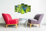 Tablou canvas 5 bucăți 5PUC-075, Multicolor, 82x50x3 cm