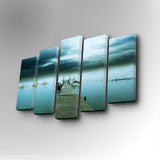 Tablou canvas 5 bucăți 5PUC-019, Multicolor, 82x50x3 cm