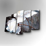 Tablou canvas 5 bucăți 5PUC-041, Multicolor, 82x50x3 cm