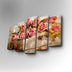 Tablou canvas 5 bucăți 5PUC-046, Multicolor, 82x50x3 cm, SKU 747AFV1246, imagine 1