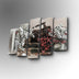 Tablou canvas 5 bucăți 5PUC-095, Multicolor, 82x50x3 cm, SKU 747AFV1295, imagine 1