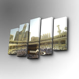 Tablou canvas 5 bucăți 5PUC-103, Multicolor, 82x50x3 cm