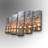 Tablou canvas 5 bucăți 5PUC-138, Multicolor, 82x50x3 cm