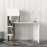 Birou Bumin, Alb - Nuc, 45x22x120 cm