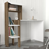 Birou Bumin, Alb - Nuc, 45x22x120 cm