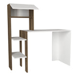 Birou Bumin, Alb - Nuc, 45x22x120 cm
