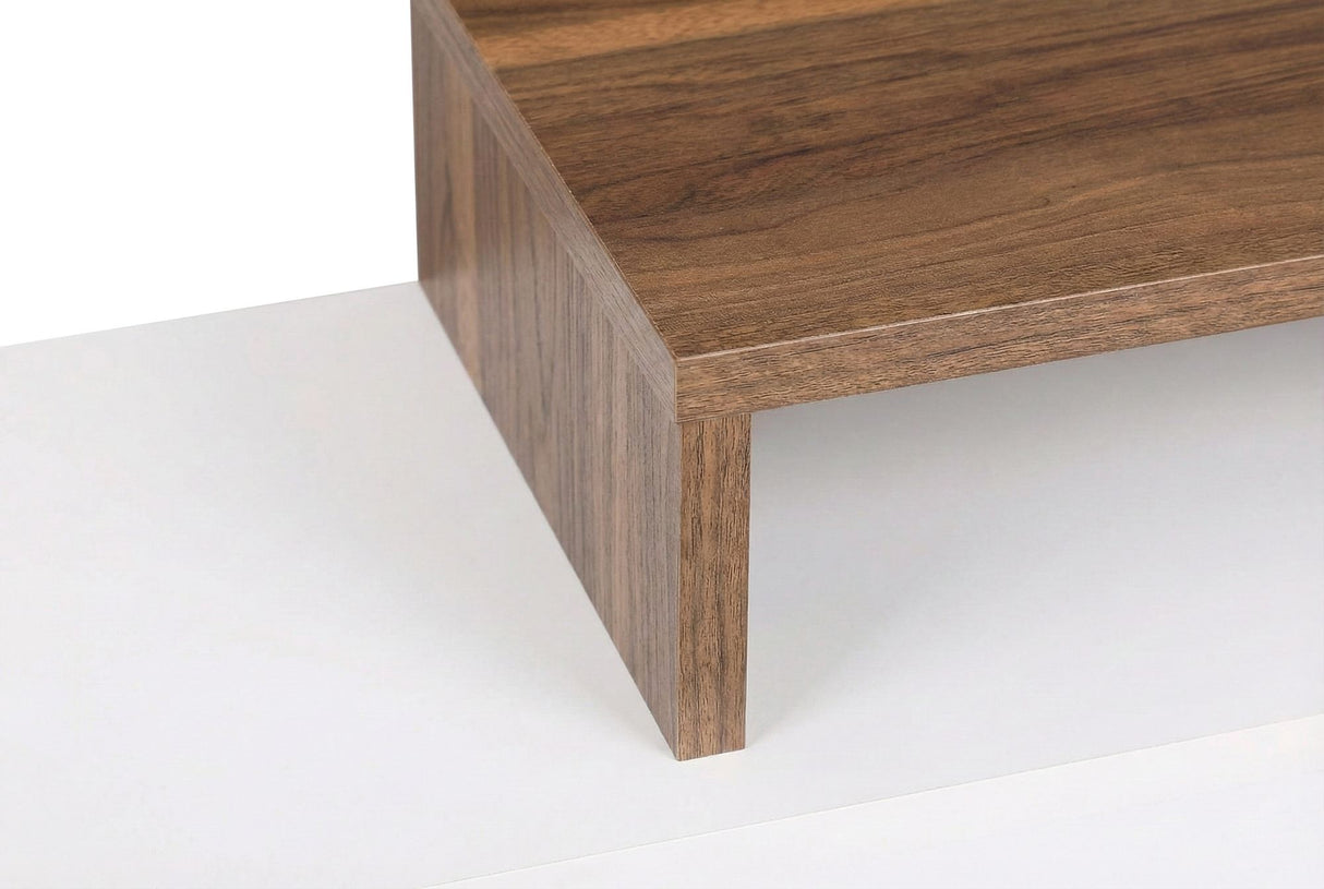 Comodă TV Nirvana, Alb - Teak, 180x30x42 cm