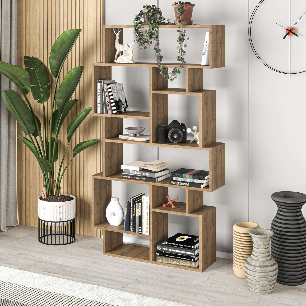 Bibliotecă Karmato, Hitit, 96x26x169 cm