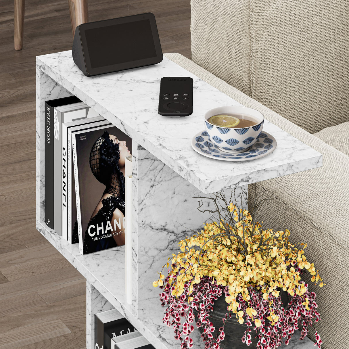 Măsuță de cafea Homemania, Diverse culori, 60x20x60 cm - Carrara marble | SKU: 776HMS2870 | Măsuță de cafea Homemania, 60x20x60 cm, varianta Carrara marble, produs pentru amenajarea locuinței, disponibil online în România la CasaMob