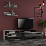 Comodă TV Gara, Diverse culori, 180x32x42 cm - Moca deschis | SKU: 776HMS3017 | Comodă TV Gara, 180x32x42 cm, varianta Moca deschis, produs pentru amenajarea locuinței, disponibil online în România la CasaMob