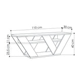 Comodă TV Pipralla, Diverse culori, 110x30x40 cm - Moca deschis | SKU: 776HMS3038 | Comodă TV Pipralla, 110x30x40 cm, varianta Moca deschis, produs pentru amenajarea locuinței, disponibil online în România la CasaMob