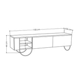 COMODA TV Norfolk Tv Stand, Alb, 36x44x150 cm - Alb, SKU 776HMS3052