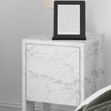 Noptieră Ema, Diverse culori, 30x30x55 cm - Carrara marble | SKU: 776HMS3439 | Noptieră Ema, 30x30x55 cm, varianta Carrara marble, produs pentru amenajarea locuinței, disponibil online în România la CasaMob
