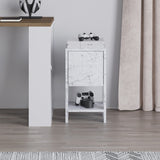 Noptieră Ema, Diverse culori, 30x30x55 cm - Carrara marble | SKU: 776HMS3439 | Noptieră Ema, 30x30x55 cm, varianta Carrara marble, produs pentru amenajarea locuinței, disponibil online în România la CasaMob