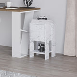 Noptieră Ema, Diverse culori, 30x30x55 cm - Carrara marble | SKU: 776HMS3439 | Noptieră Ema, 30x30x55 cm, varianta Carrara marble, produs pentru amenajarea locuinței, disponibil online în România la CasaMob
