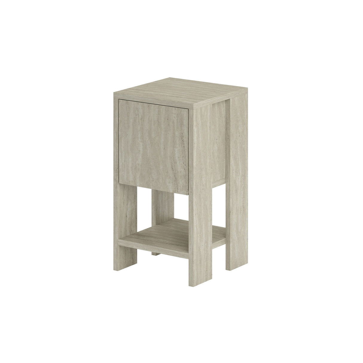 Noptieră Ema, Diverse culori, 30x30x55 cm - Travertin | SKU: 776HMS3440 | Noptieră Ema, 30x30x55 cm, varianta Travertin, produs pentru amenajarea locuinței, disponibil online în România la CasaMob