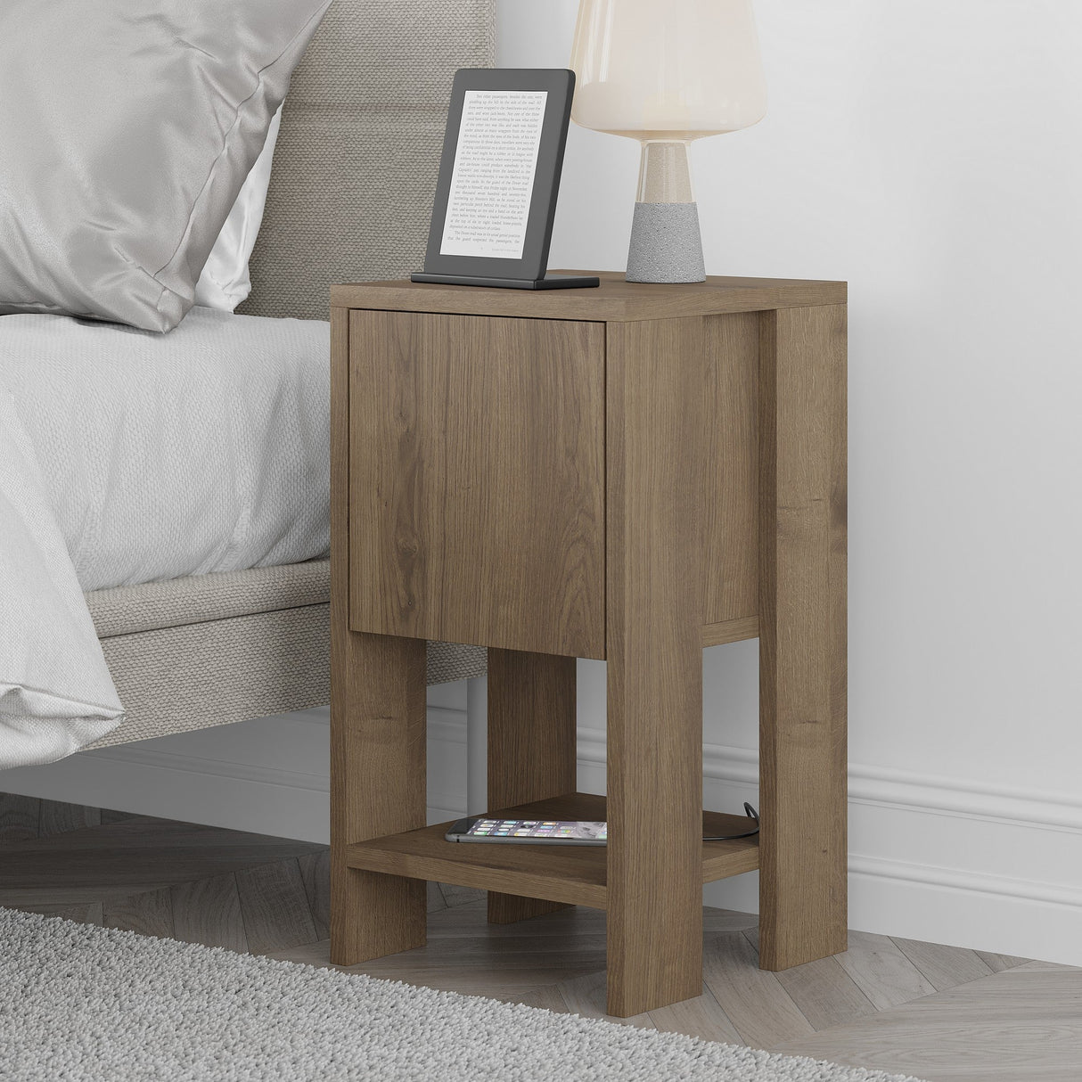 Noptieră Ema, Diverse culori, 30x30x55 cm - Hitit | SKU: 776HMS6202 | Noptieră Ema, 30x30x55 cm, varianta Hitit, produs pentru amenajarea locuinței, disponibil online în România la CasaMob