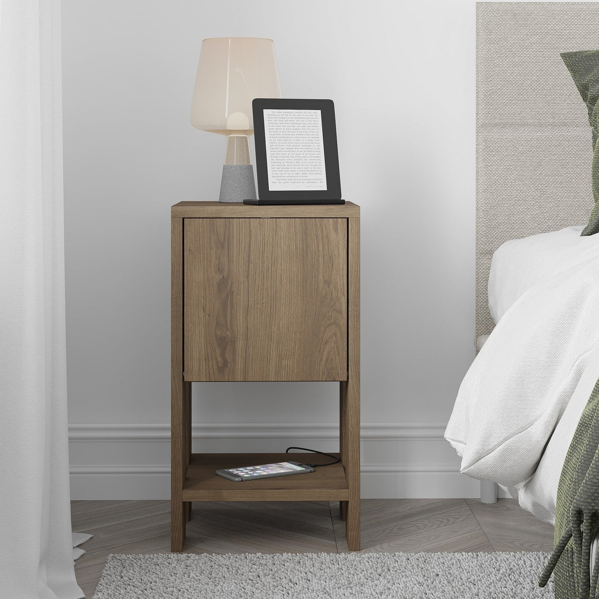 Noptieră Ema, Diverse culori, 30x30x55 cm - Hitit | SKU: 776HMS6202 | Noptieră Ema, 30x30x55 cm, varianta Hitit, produs pentru amenajarea locuinței, disponibil online în România la CasaMob