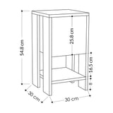 Noptieră Ema, Diverse culori, 30x30x55 cm - Hitit | SKU: 776HMS6202 | Noptieră Ema, 30x30x55 cm, varianta Hitit, produs pentru amenajarea locuinței, disponibil online în România la CasaMob