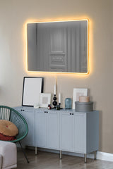 Oglindă decorativă cu LED Dreptunghiulară, Diverse culori, 40x60 cm - Oglindă decorativă cu LED Dreptunghiulară, Diverse culori, 40x60 cm, SKU 782MRL1126, imagine 1