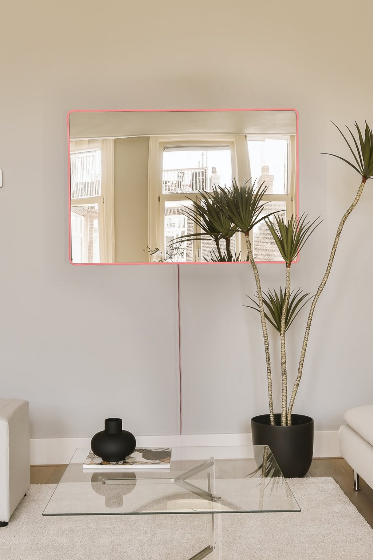 Oglindă decorativă cu LED Dreptunghiulară, Diverse culori, 40x60 cm - Oglindă decorativă cu LED Dreptunghiulară, Diverse culori, 40x60 cm, SKU 782MRL1127, imagine 11