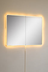 Oglindă decorativă cu LED Dreptunghiulară, Diverse culori, 60x80 cm - Oglindă decorativă cu LED Dreptunghiulară, Diverse culori, 60x80 cm, SKU 782MRL1130, imagine 2