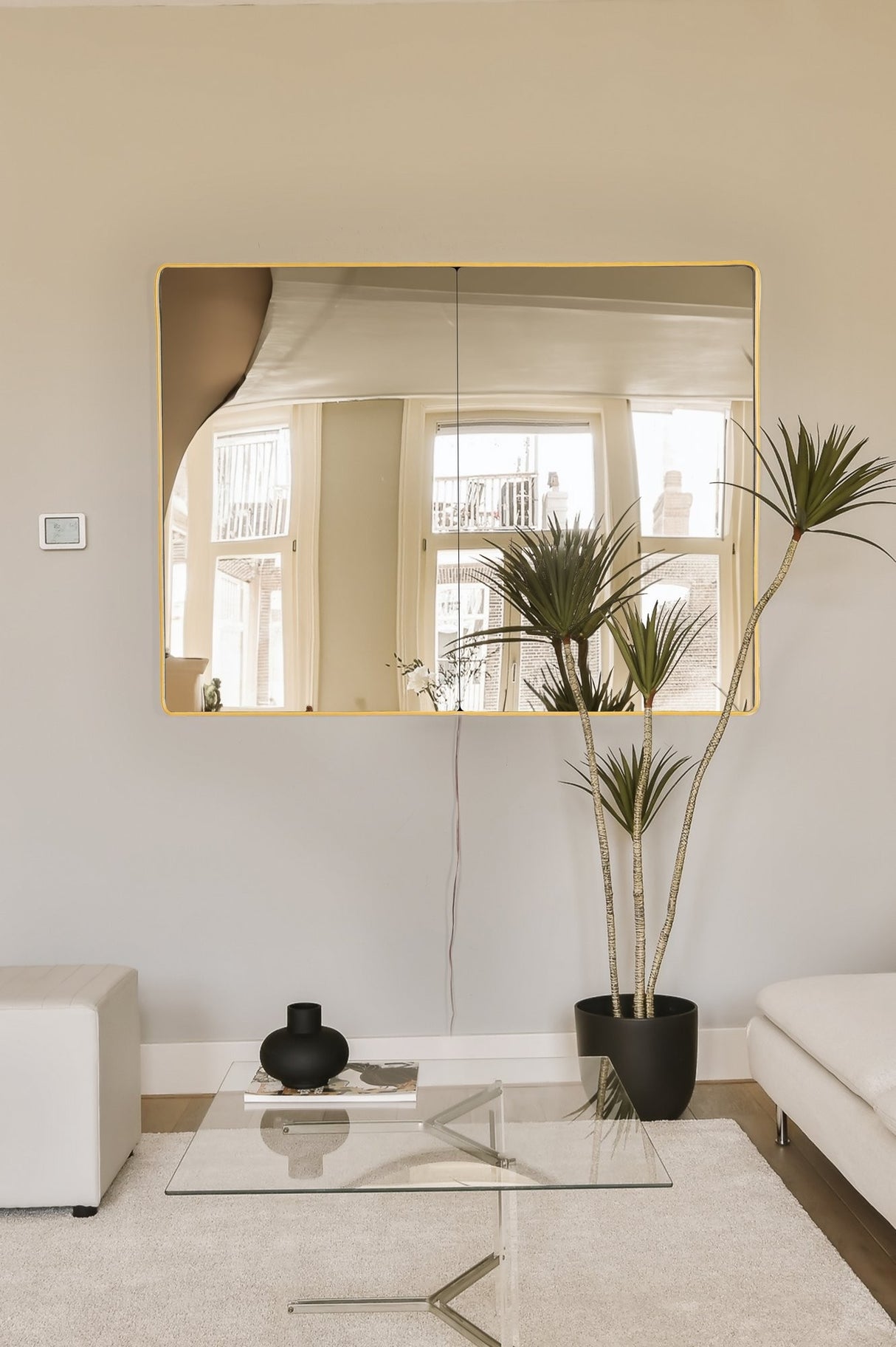 Oglindă decorativă cu LED Dreptunghiulară, Diverse culori, 60x80 cm - Oglindă decorativă cu LED Dreptunghiulară, Diverse culori, 60x80 cm, SKU 782MRL1130, imagine 3