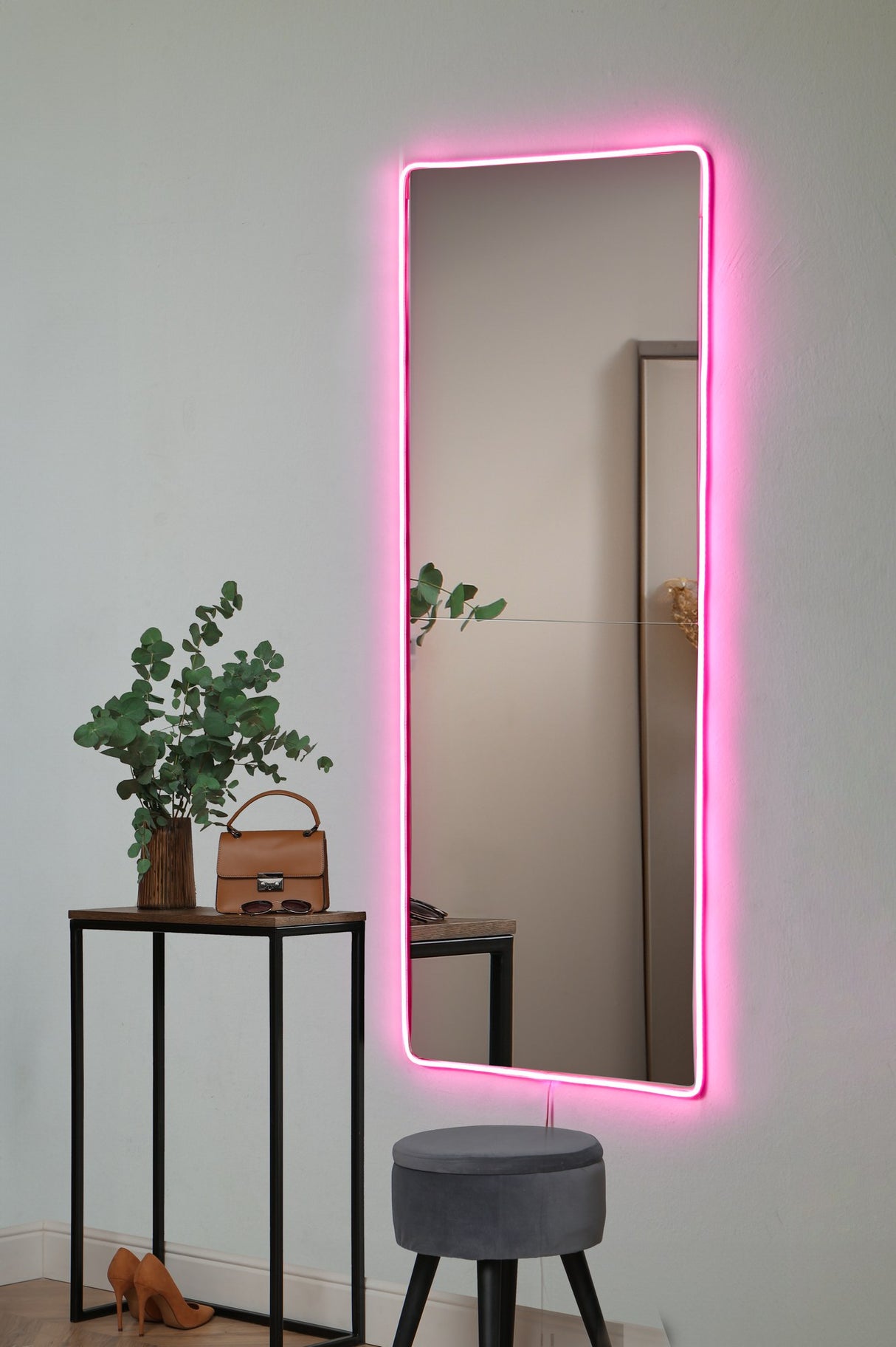 Oglindă decorativă cu LED Dreptunghiulară, Diverse culori, 40x120 cm - Oglindă decorativă cu LED Dreptunghiulară, Diverse culori, 40x120 cm, SKU 782MRL1135, imagine 9