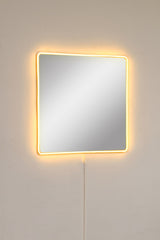 Oglindă decorativă cu LED Pătrată, Diverse culori, 30x30 cm - Oglindă decorativă cu LED Pătrată, Diverse culori, 30x30 cm, SKU 782MRL1151, imagine 2