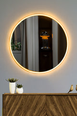 Oglindă decorativă cu LED Rotundă, Diverse culori, Ø60 cm - Oglindă decorativă cu LED Rotundă, Diverse culori, Ø60 cm, SKU 782MRL1167, imagine 1