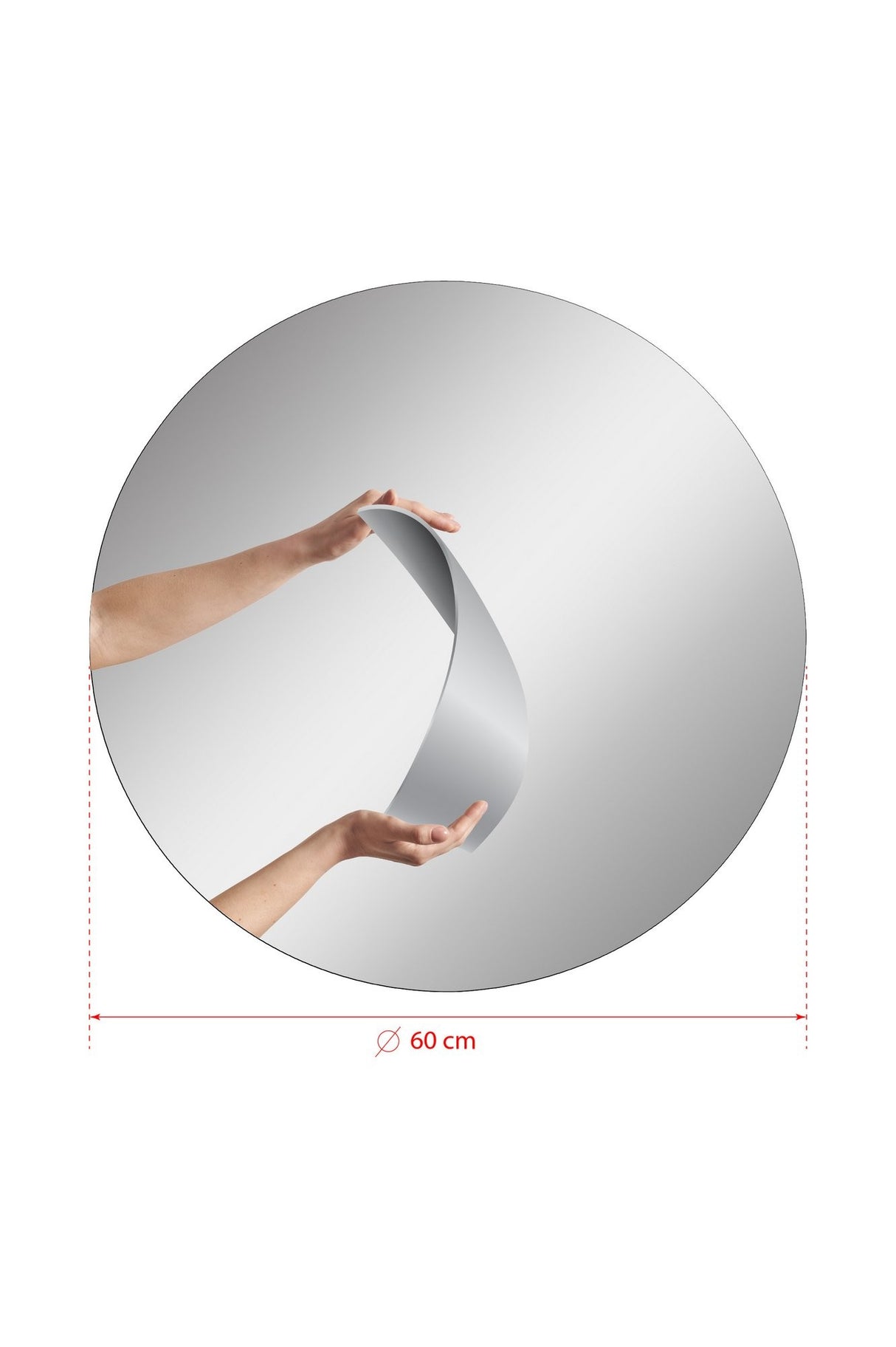 Oglindă decorativă cu LED Rotundă, Diverse culori, Ø60 cm - Oglindă decorativă cu LED Rotundă, Diverse culori, Ø60 cm, SKU 782MRL1168, imagine 16