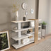 Bibliotecă Nur, Alb - Nuc, 120x30x90 cm, SKU 788DEC3607, imagine 3