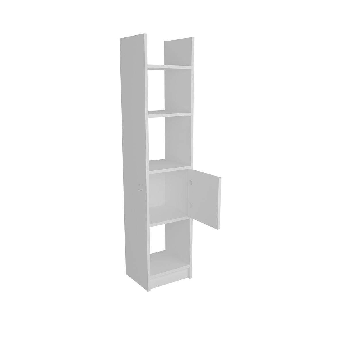 Bibliotecă Esbi 103, Alb, 33x30x150 cm