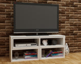 Comodă TV Care, Alb, 137x30x40 cm
