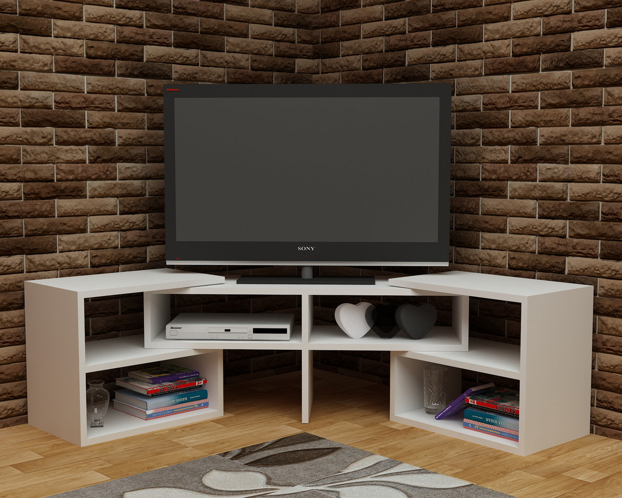 Comodă TV Care, Alb, 137x30x40 cm