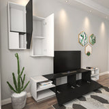 Comodă TV Zebra, Diverse culori, 240x38x47 cm - Negru - Alb | SKU: 788DEC3090 | Comodă TV Zebra, 240x38x47 cm, varianta Negru - Alb, produs pentru amenajarea locuinței, disponibil online în România la CasaMob