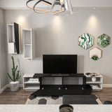 Comodă TV Zebra, Diverse culori, 240x38x47 cm - Negru - Alb | SKU: 788DEC3090 | Comodă TV Zebra, 240x38x47 cm, varianta Negru - Alb, produs pentru amenajarea locuinței, disponibil online în România la CasaMob