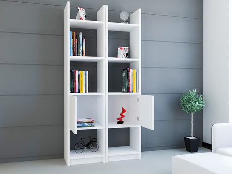 Bibliotecă Esbi 102, Diverse culori, 66x30x150 cm