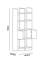 Bibliotecă Esbi 102, Diverse culori, 66x30x150 cm - Alb | SKU: 788DEC3616 | Bibliotecă Esbi 102, 66x30x150 cm, varianta Alb, produs pentru amenajarea locuinței, disponibil online în România la CasaMob