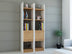 Alb - Teak | SKU: 788DEC3617 | Bibliotecă Esbi 102, 66x30x150 cm, varianta Alb - Teak, produs pentru amenajarea locuinței, disponibil online în România la CasaMob