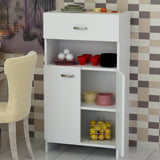 Dulap Multifunctional Raw, Alb, 60x102x32 cm