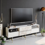 Comodă TV Derin, Diverse culori, 180x37x65 cm - Alb | SKU: 788DEC4011 | Comodă TV Derin, 180x37x65 cm, varianta Alb, produs pentru amenajarea locuinței, disponibil online în România la CasaMob
