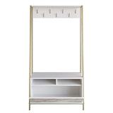 Cuier cu pantofar Devin, Alb, 94 x 180 x 35 cm - Alb, SKU 788DEC4016