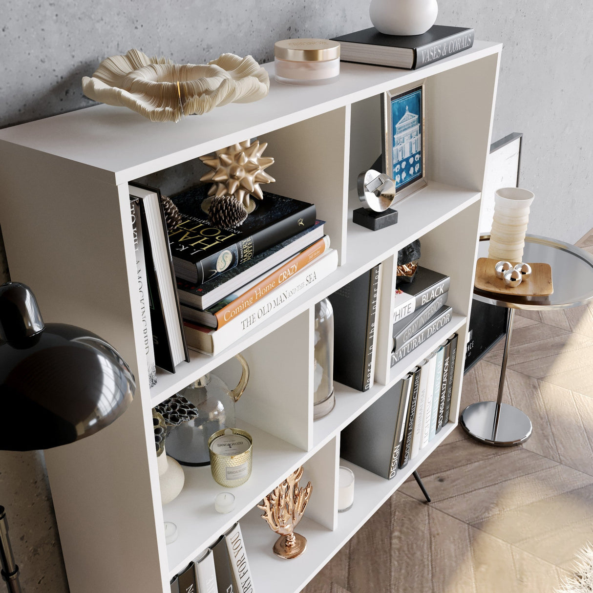 Bibliotecă Mistico, Diverse culori, 120x30x132 cm - Alb | SKU: 788DEC4028 | Bibliotecă Mistico, 120x30x132 cm, varianta Alb, produs pentru amenajarea locuinței, disponibil online în România la CasaMob