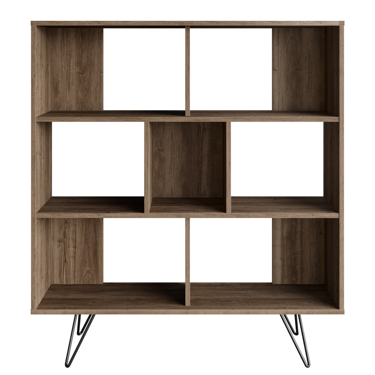 Bibliotecă Mistico, Diverse culori, 120x30x132 cm - Nuc | SKU: 788DEC4029 | Bibliotecă Mistico, 120x30x132 cm, varianta Nuc, produs pentru amenajarea locuinței, disponibil online în România la CasaMob